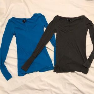 2✨ long sleeve AE fitted shirts